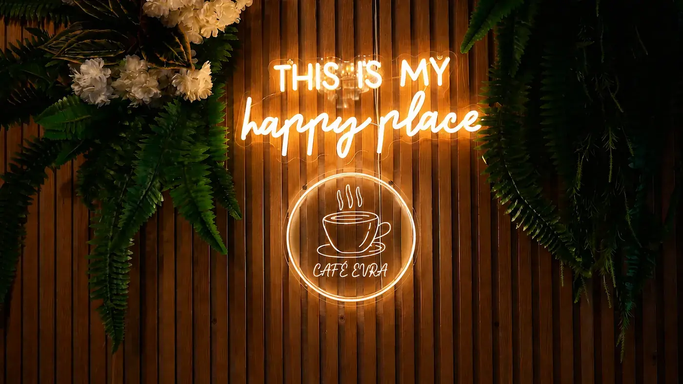 Cafe Evra Neonschild